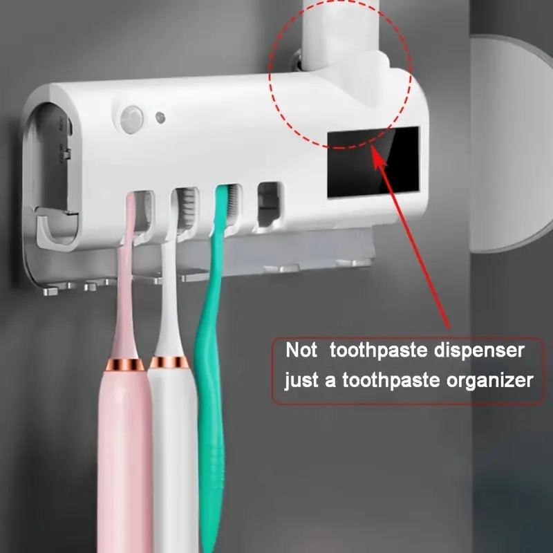 Toothbrush UV Sterilizer with Wall Mounted Holder (1pc)