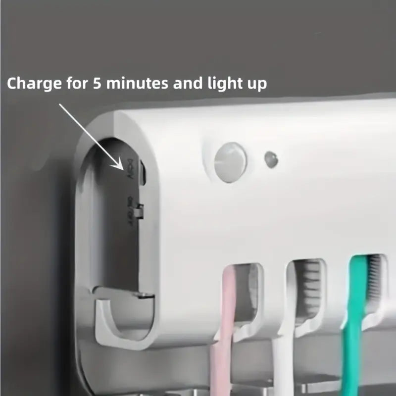 Toothbrush UV Sterilizer with Wall Mounted Holder (1pc)