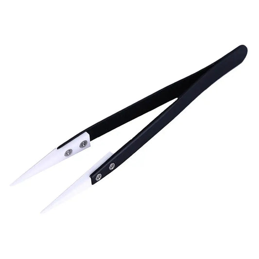 Ceramic Tweezers for Electronics with Stainless Steel Handle