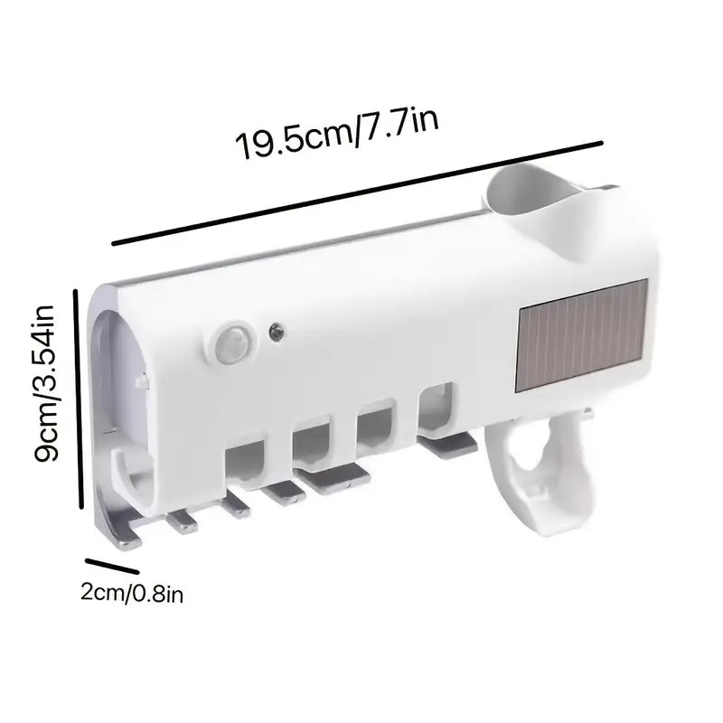 Toothbrush UV Sterilizer with Wall Mounted Holder (1pc)