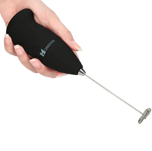 Electric Milk Frother and Whisk Mixer for Kitchen